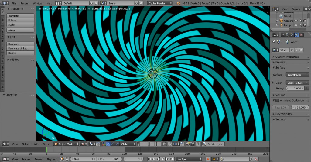Cycles Procedural Spiral Node Group preview image 1